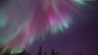 The Canadian sky is bursting with colors